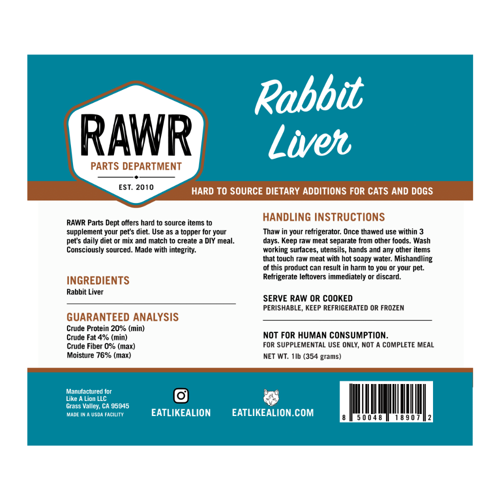 Rabbit Liver – Like A Lion LLC