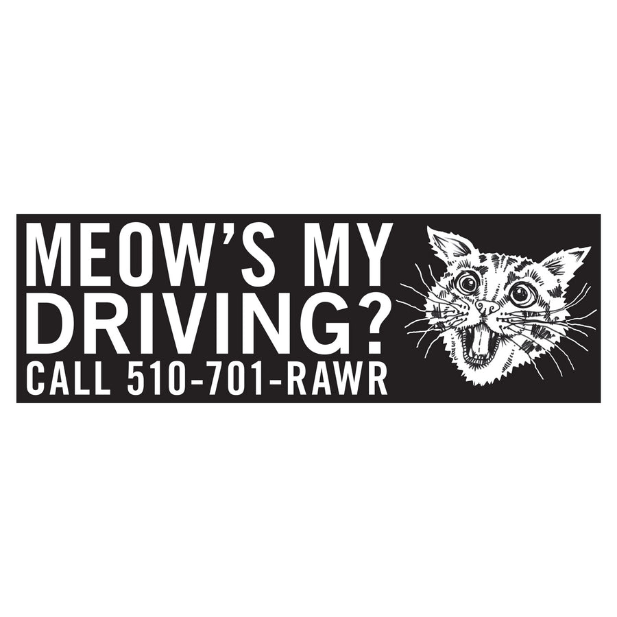 Cat discount bumper sticker